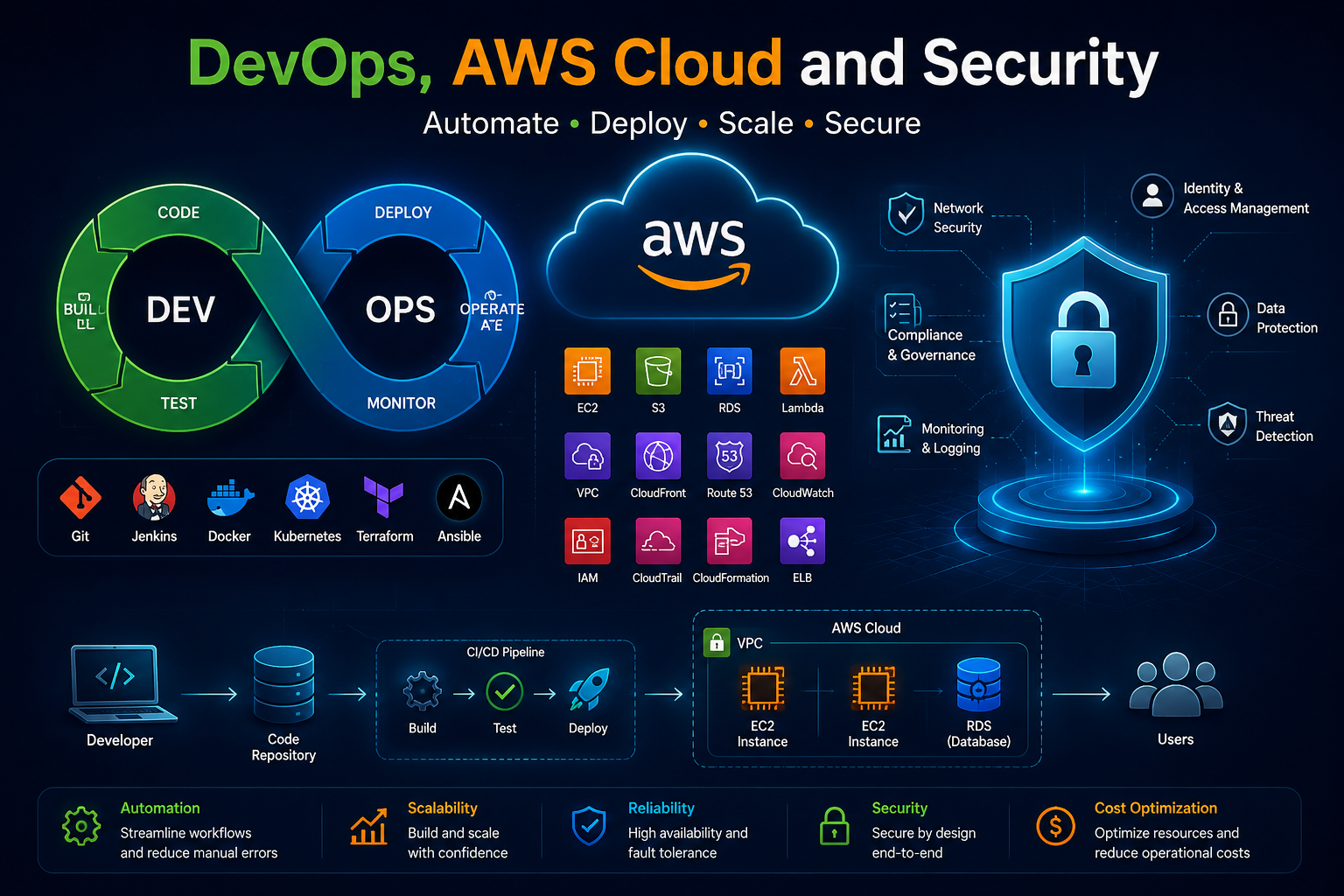 DevOps, AWS Cloud and Security